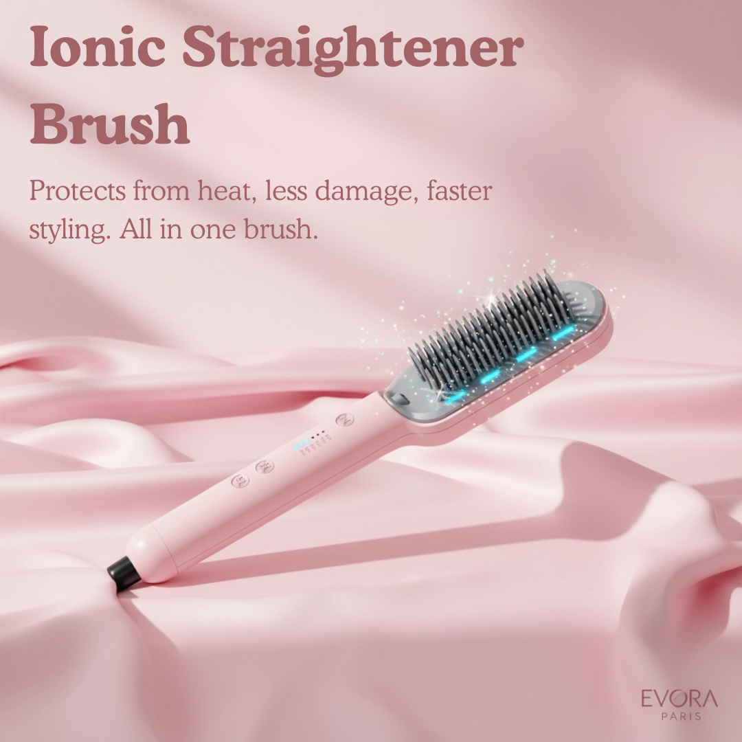 Evora Instant Hair Straightener Brush