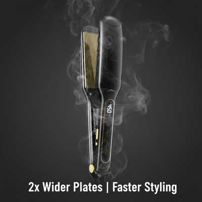 Evora EasyGlide Straightener | 2x Wider Plates to Save Your Time