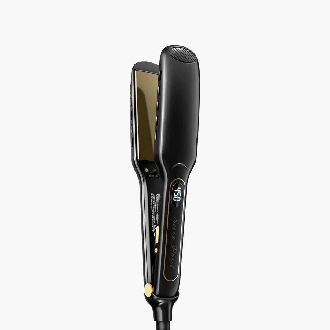 Evora EasyGlide Straightener | 2x Wider Plates to Save Your Time